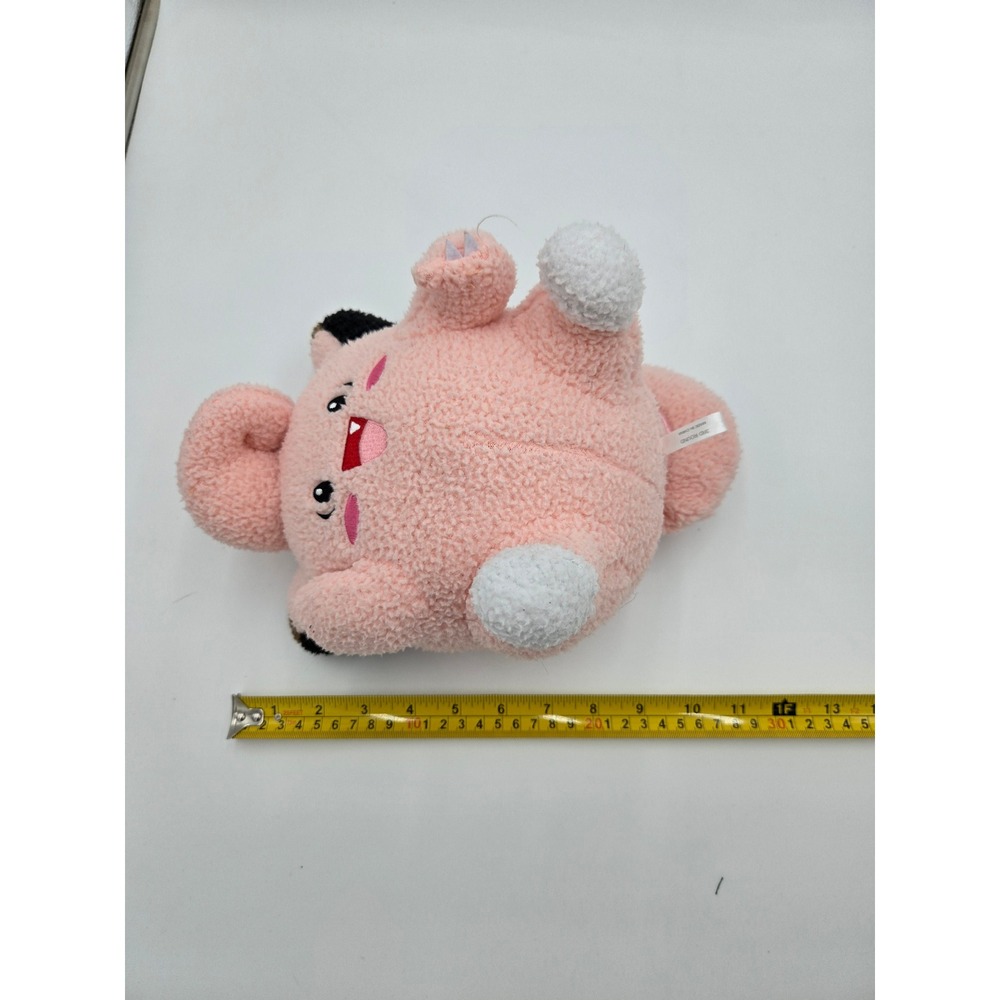 Pokemon Clefairy Plush‎ 3rd Round Textured Sherpa Pink Waving 1997 Vintage - Picture 7 of 7